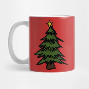 modest christmas tree Mug